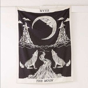 Urban Outfitters Moon Glow in the Dark Tapestry!